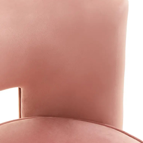 York Velvet Swivel Bedroom Chair In Pink