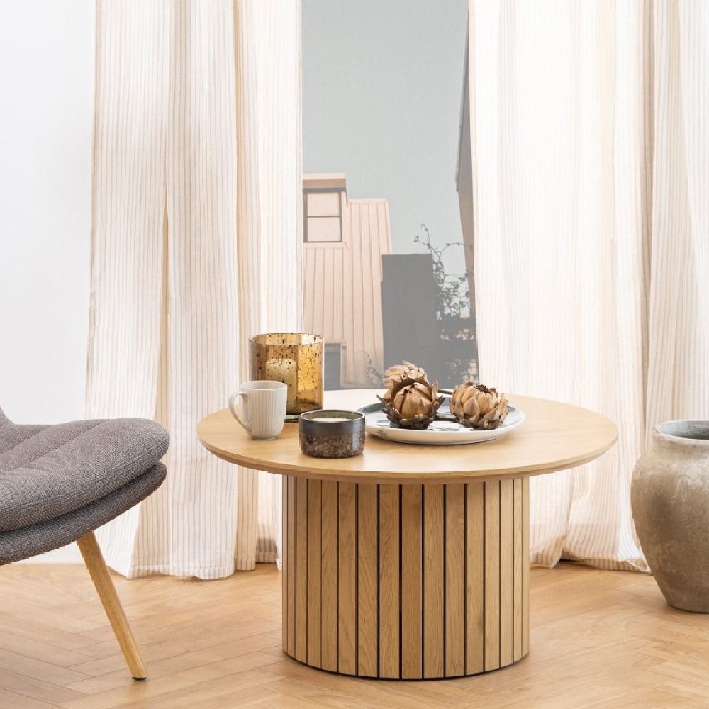 Read more about York wooden coffee table round in oak