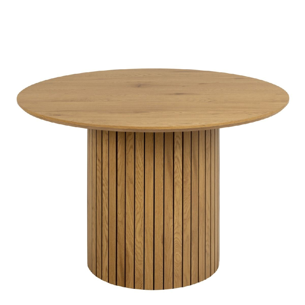 York Wooden Dining Table Round In Oak