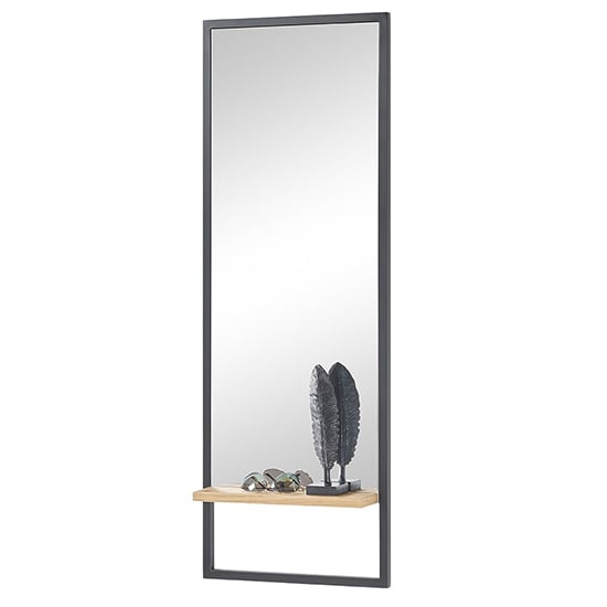 Product photograph of Yorkshire Tall Wall Mirror With Oak Wooden Frame from Furniture in Fashion