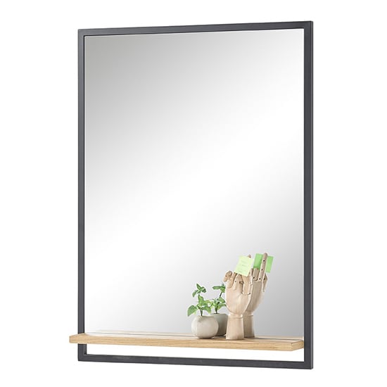 Product photograph of Yorkshire Wall Mirror With Oak Wooden Frame from Furniture in Fashion