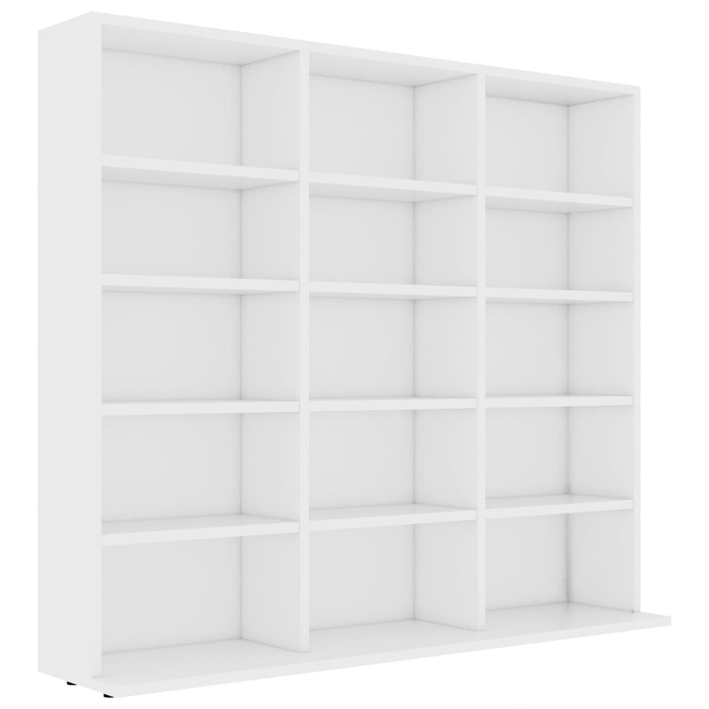 Ypsilanti Wooden Bookcase With 15 Shelves - White