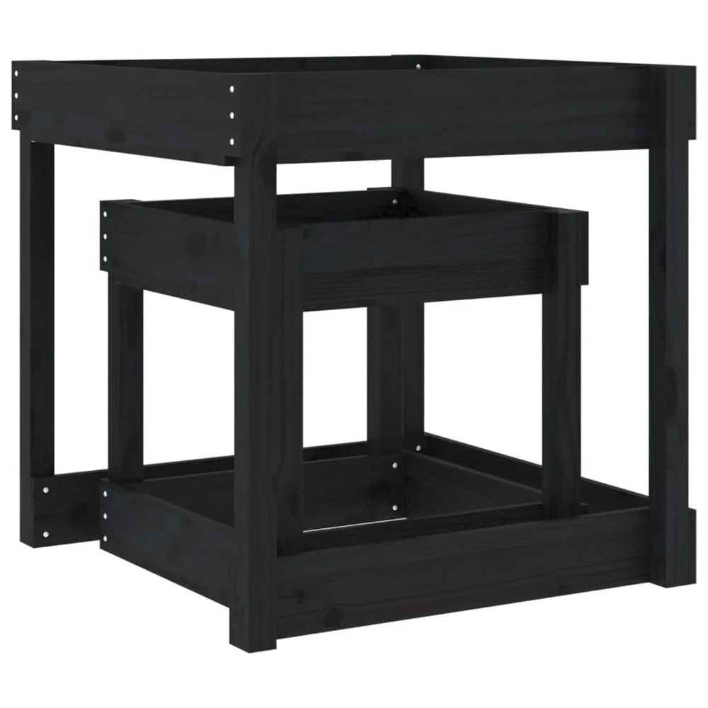 Ypsilanti Wooden Set Of 2 Sand Table In Black