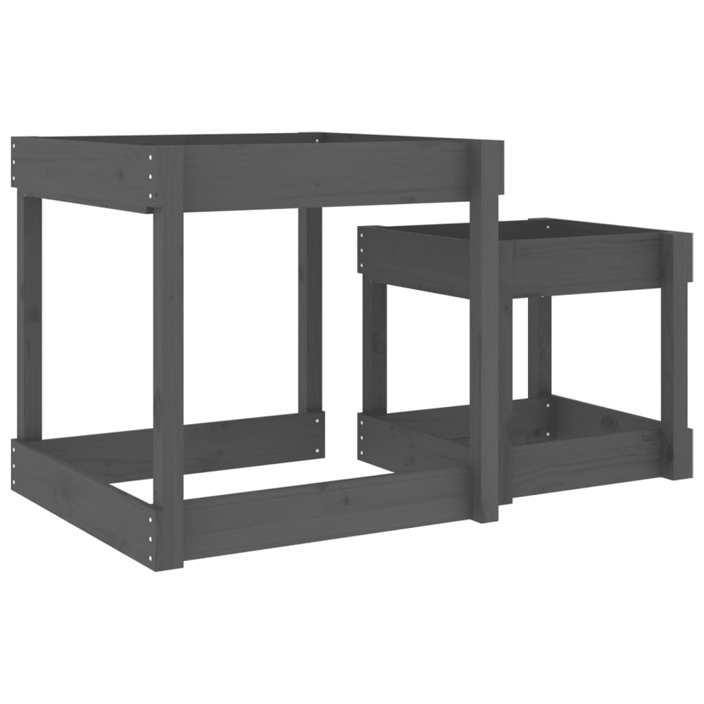 Ypsilanti Wooden Set Of 2 Sand Table In Grey