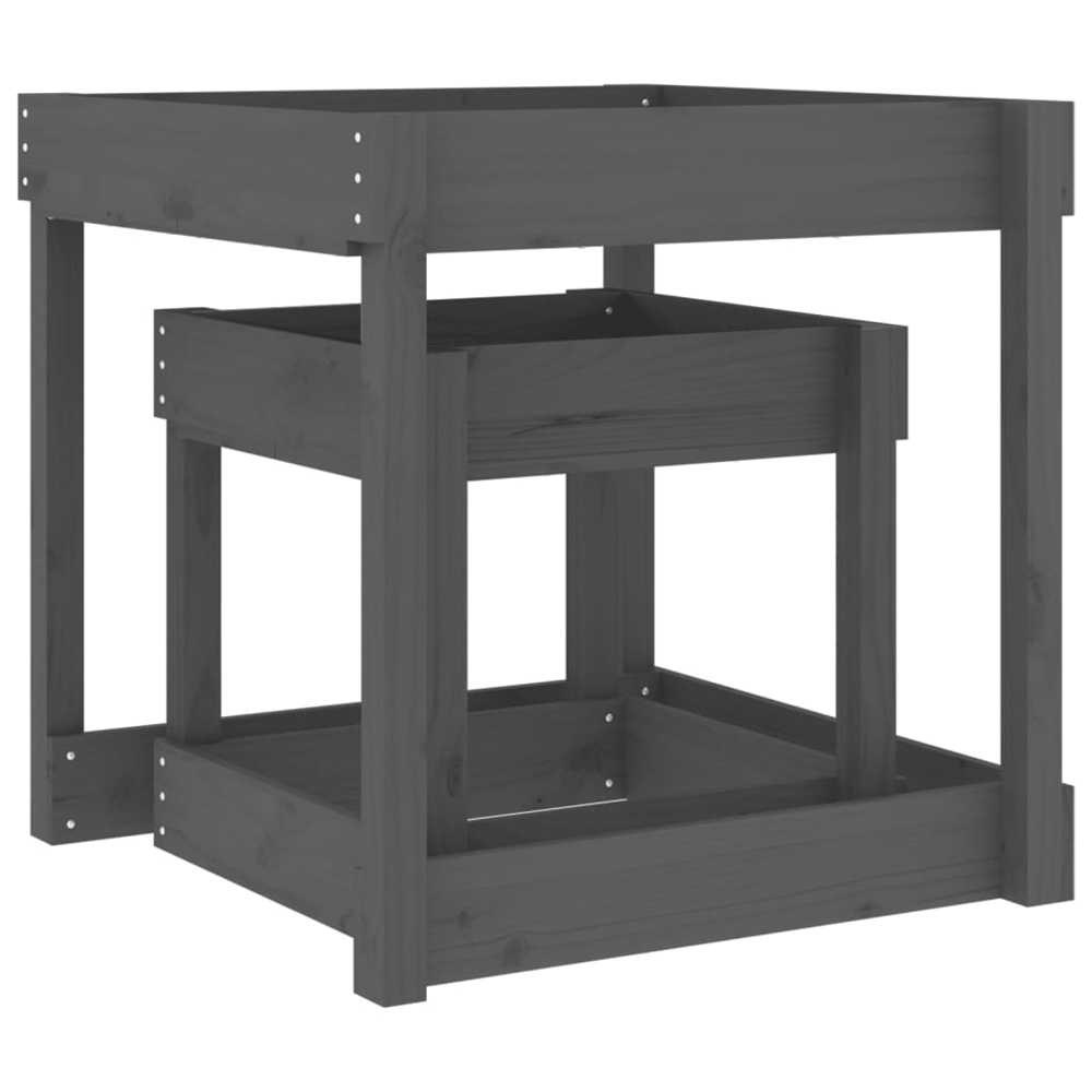 Ypsilanti Wooden Set Of 2 Sand Table In Grey