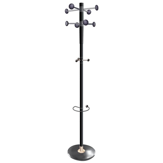 Read more about Yucaipa metal executive office coat stand in black