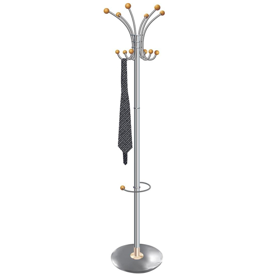 Read more about Yucaipa metal office coat stand in grey