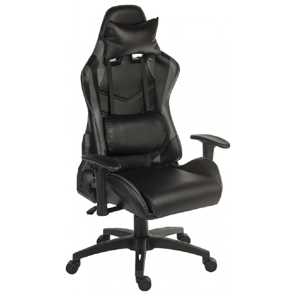 Read more about Yucaipa pu leather gaming chair in black