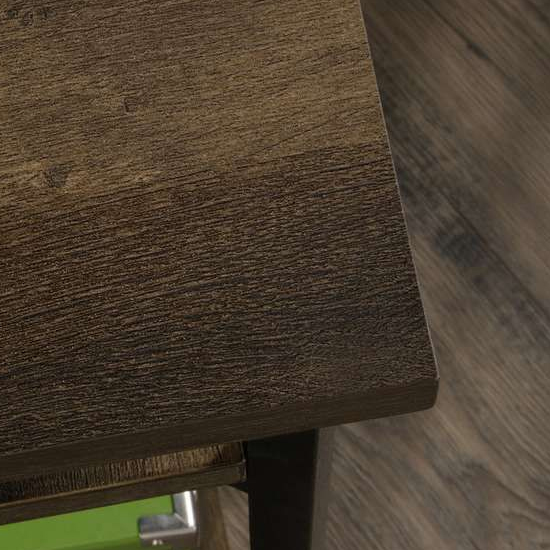 Yuma Industrial Wooden LShaped Computer Desk In Smoked Oak Furniture in Fashion