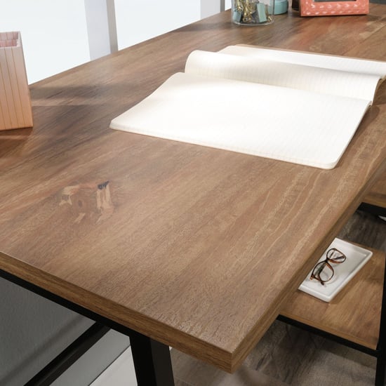 Indio Wooden Laptop Desk With 2 Shelves In Sindoori Mango