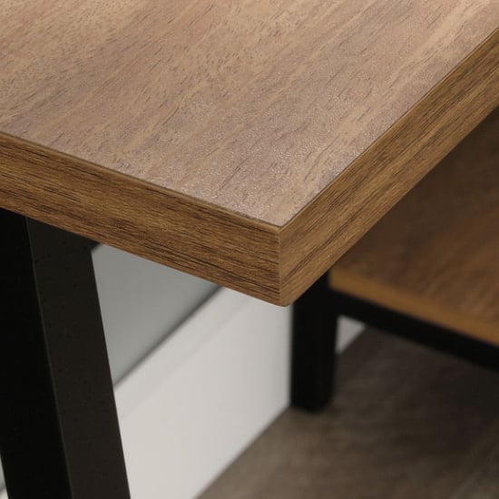 Indio Wooden Laptop Desk With 2 Shelves In Sindoori Mango