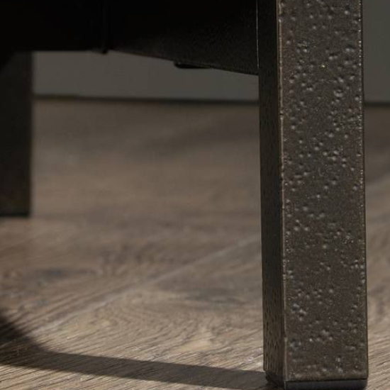 Yuma Industrial Wooden TV Stand With 2 Shelves In Smoked Oak Furniture in Fashion