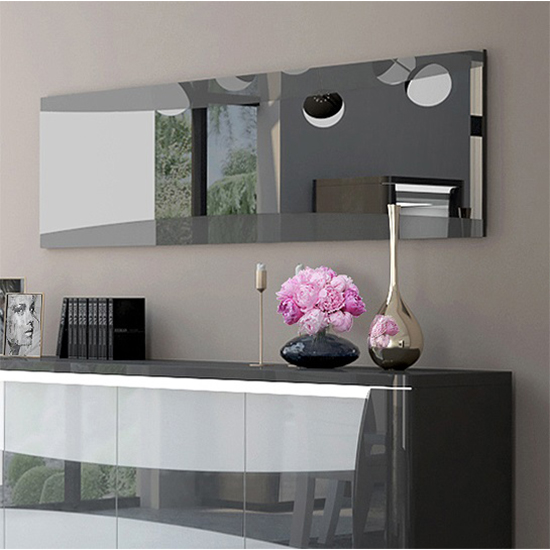 Zaire Wall Mirror With Grey High Gloss Frame_3