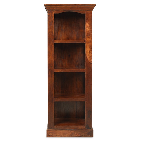 Zander Wooden Alcrove Bookcase In Sheesham Hardwood_3