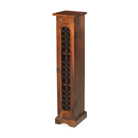 Read more about Zander wooden cd dvd unit tall in sheesham hardwood