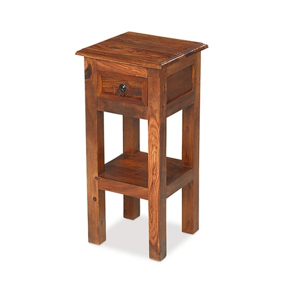 Read more about Zander wooden telephone table in sheesham hardwood