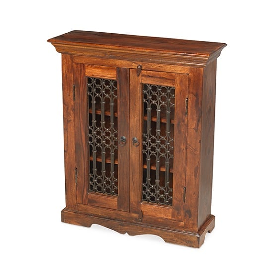 Read more about Zander wooden cd dvd storage cabinet in sheesham hardwood