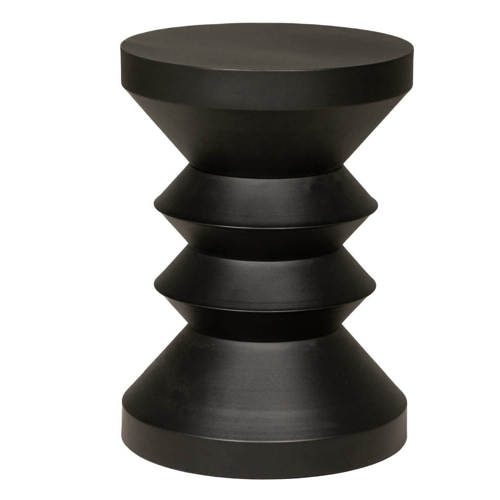 Read more about Zanesville metal lamp table round in black