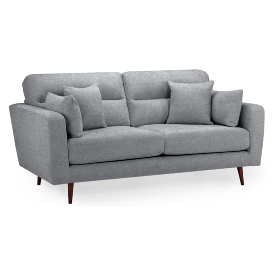 Read more about Zanita fabric 3 seater sofa in grey