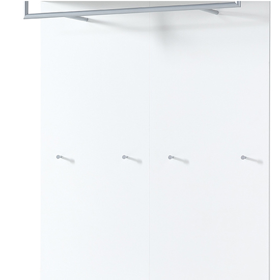 Zanotti Wide Coat Rack In Concrete And White