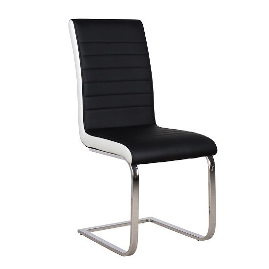 Zanti Glass Dining Table With White Base 6 Symphony Black Chairs