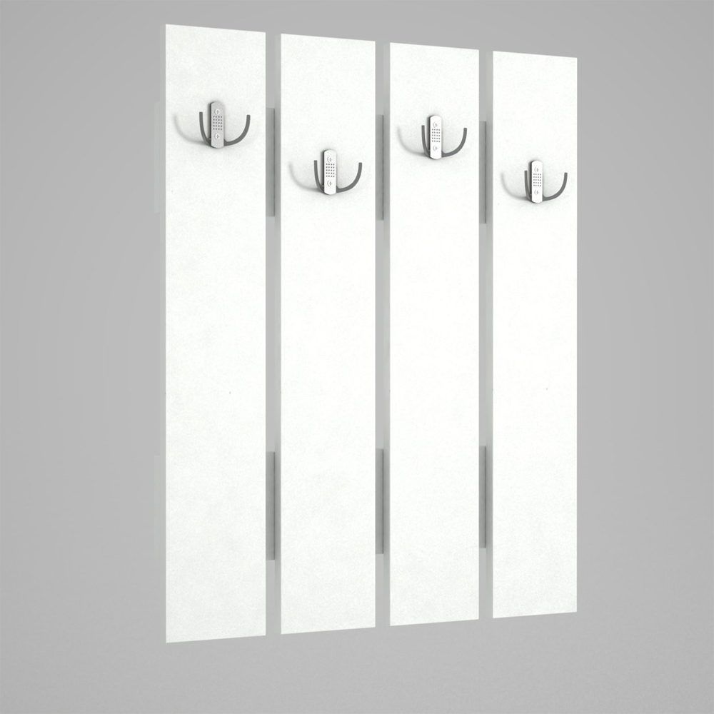 Zanviro Wooden Coat Rack In White