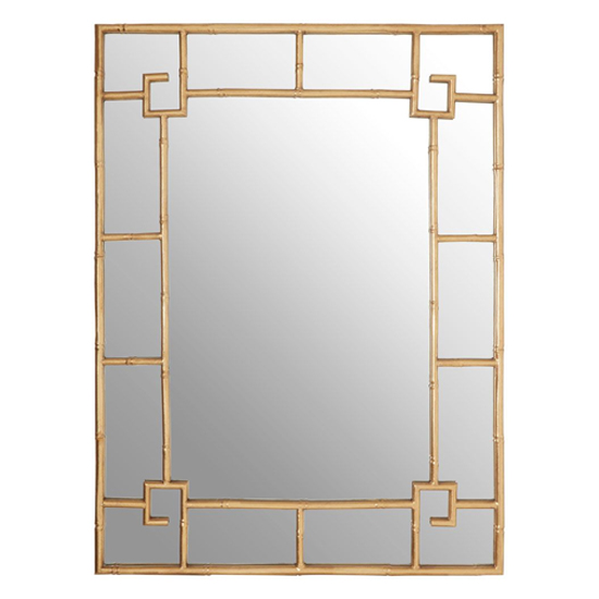 Zaria Panelled Wall Bedroom Mirror In Warm Gold Frame_2