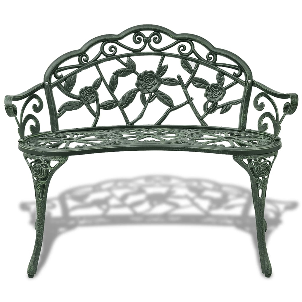 Zavino Outdoor Aluminium Seating Bench in Green