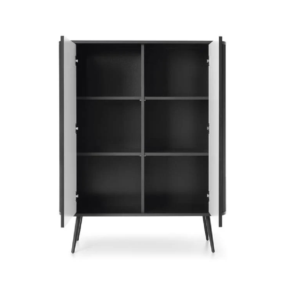 Zebulon Wooden Storage Cabinet With 2 Doors In Black