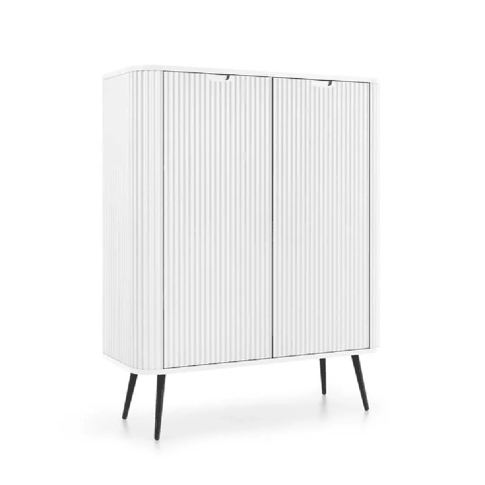 Zebulon Wooden Storage Cabinet With 2 Doors In White
