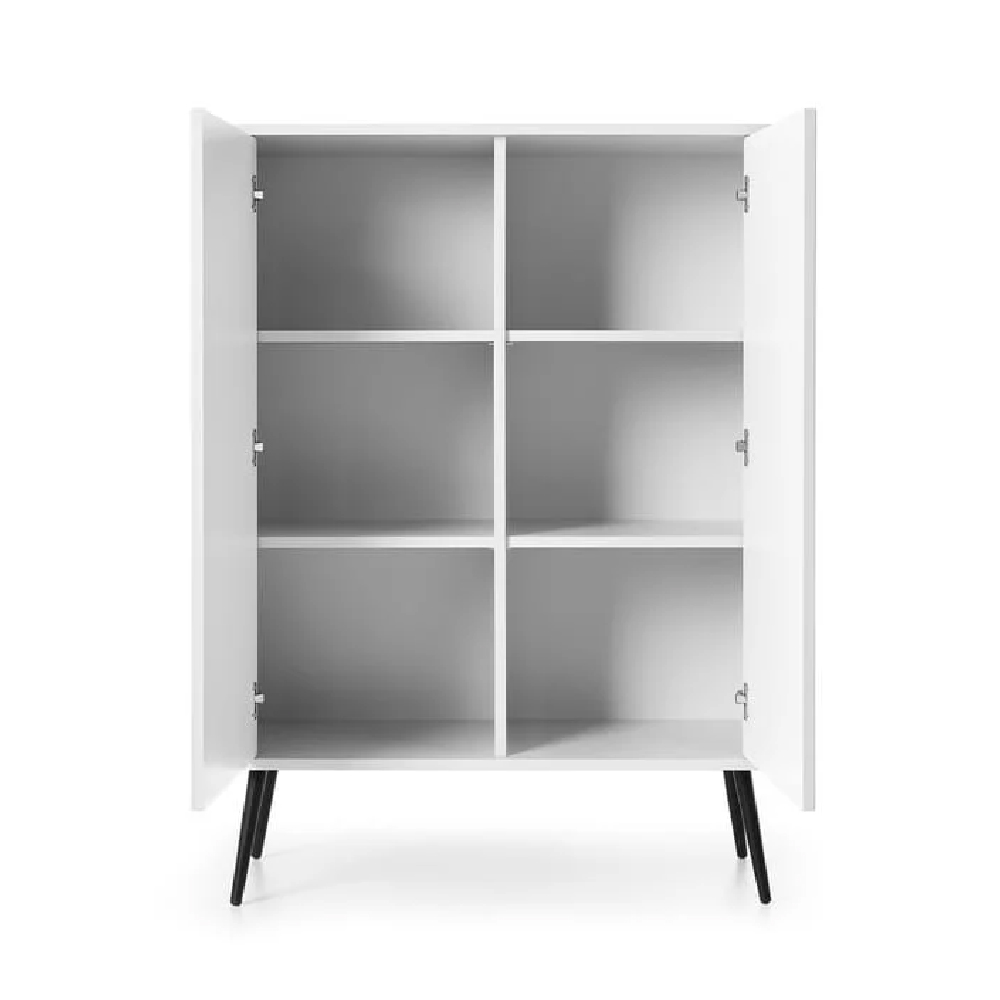 Zebulon Wooden Storage Cabinet With 2 Doors In White