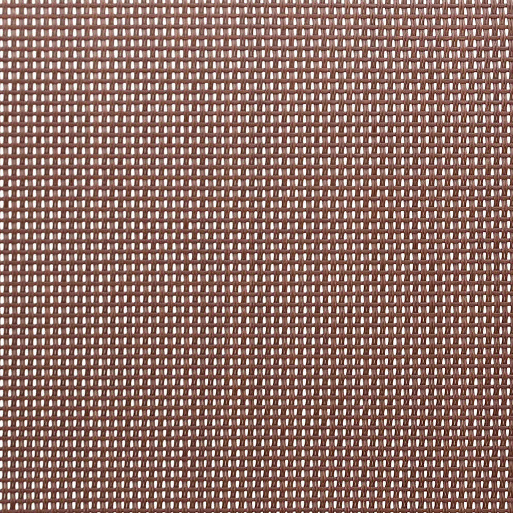 Zelaro Garden Brown Textilene Fabric Dining Chairs in Pair