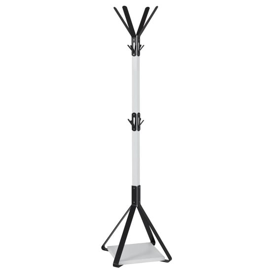 Zelena Metal Coat Stand In White And Black