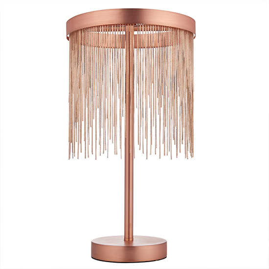 Zelma LED Table Lamp In Brushed And Copper