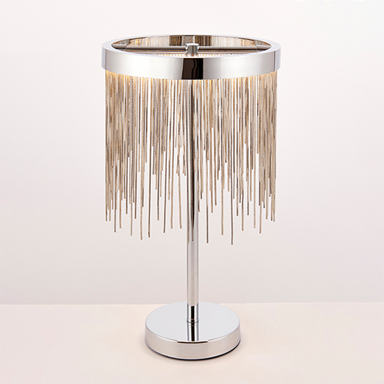 Zelma LED Table Lamp In Polished Chrome And Silver_3