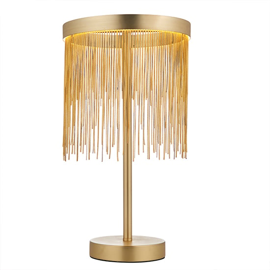 Zelma LED Table Lamp In Satin Brass And Gold_3