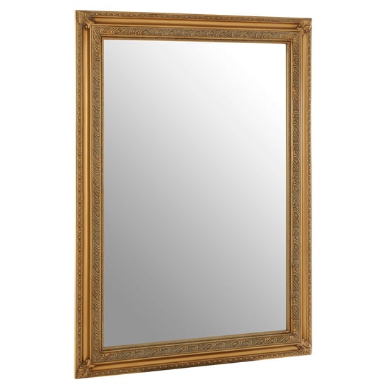 Product photograph of Zelman Wall Bedroom Mirror In Antique Gold Frame from Furniture in Fashion