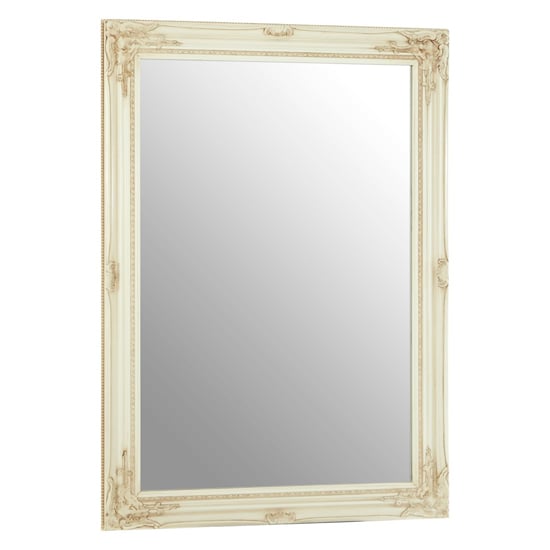Zelman Wall Bedroom Mirror In Bone White Frame