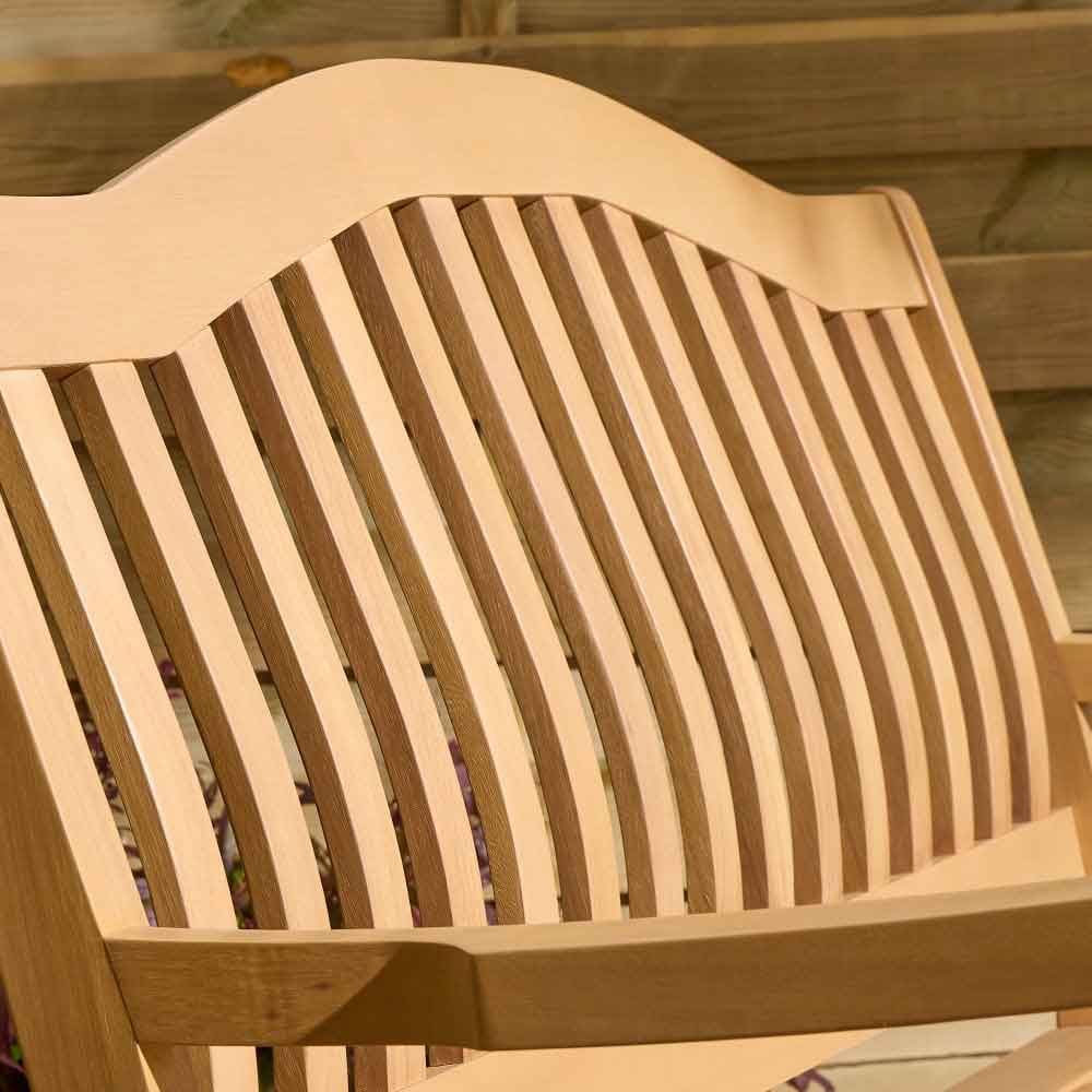 Zenith Wooden Garden 2 Seater Bench In Natural