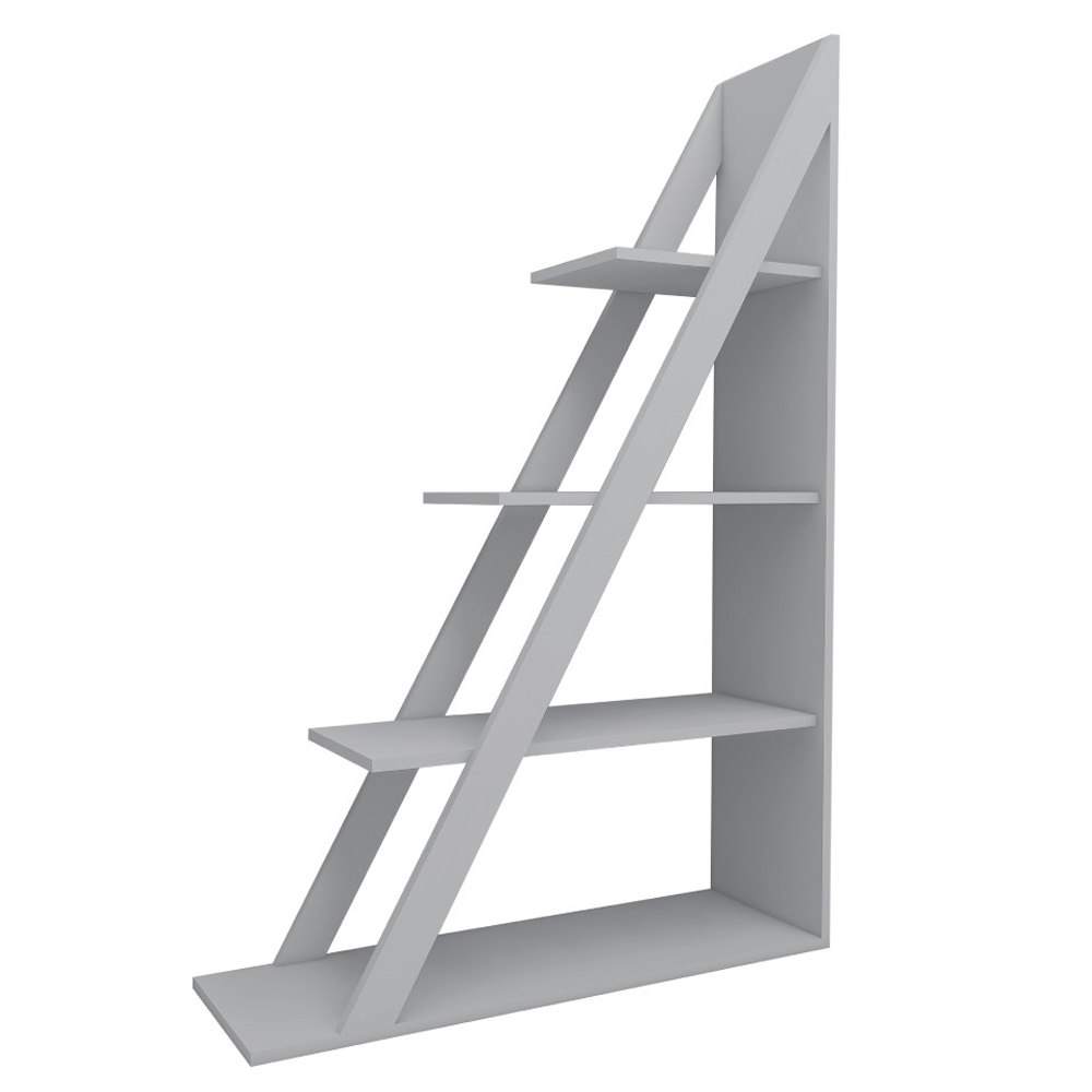 Statira Wooden Bookcase With 4 Shelves In White