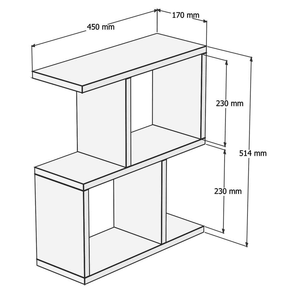 zet Wooden Side Table in Travertine Marble Effect