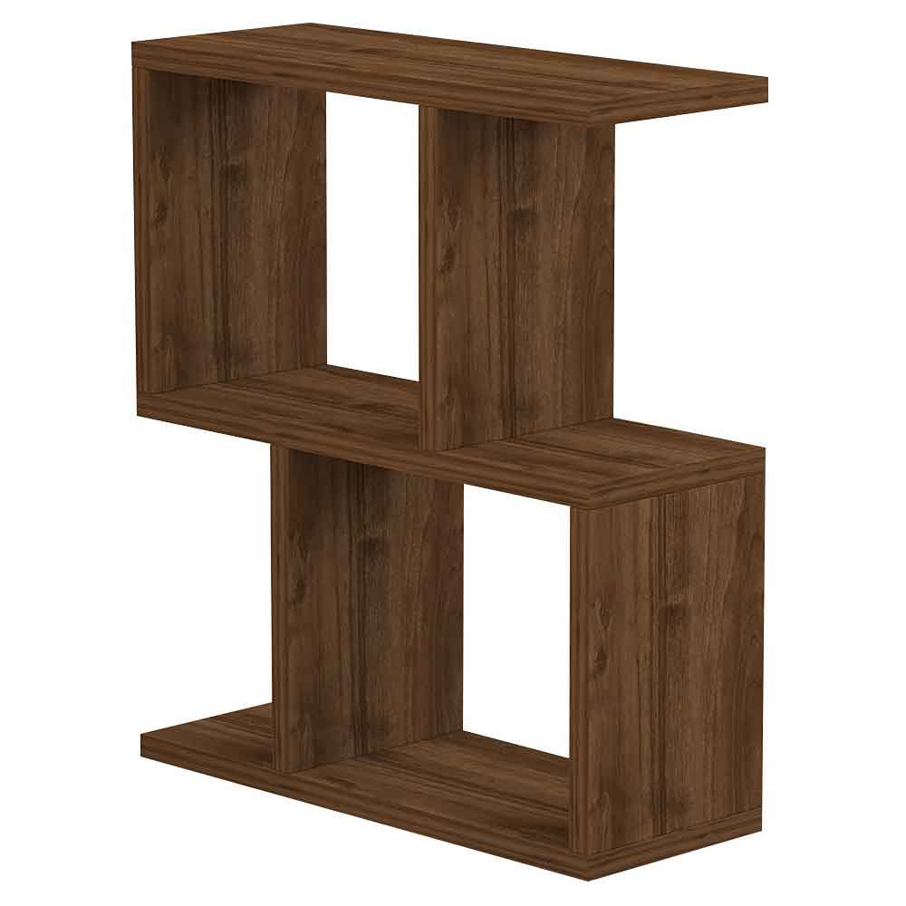 zet Wooden Side Table in Walnut