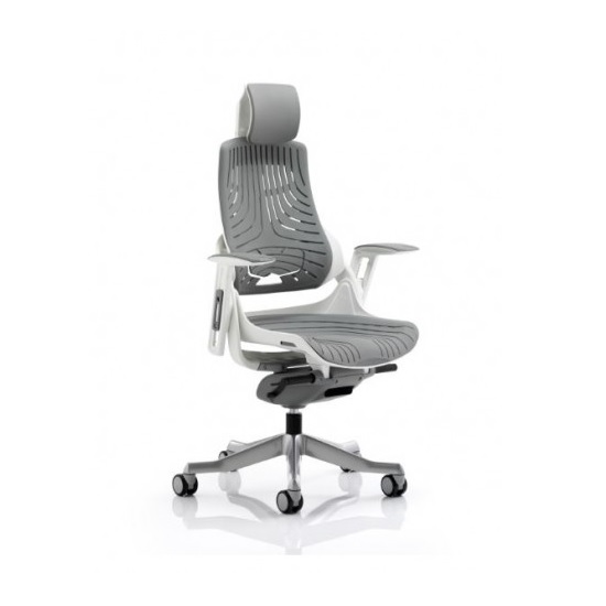Zeta Executive Office Chair In Elastomer Grey Furniture in Fashion