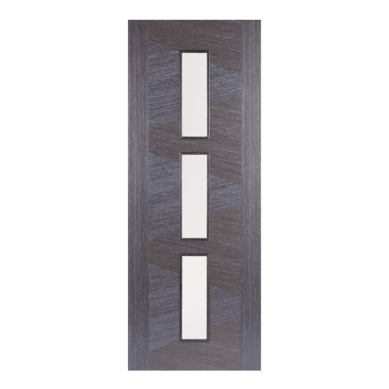 Read more about Zeus glazed 1981mm x 686mm internal door in ash grey