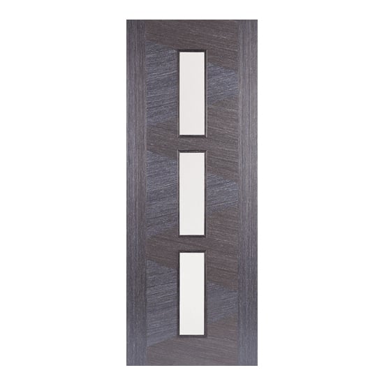 Product photograph of Zeus Glazed 1981mm X 762mm Internal Door In Ash Grey from Furniture in Fashion
