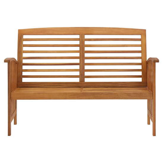 Zeya Wooden Garden Seating Bench In Natural