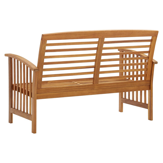 Zeya Wooden Garden Seating Bench In Natural
