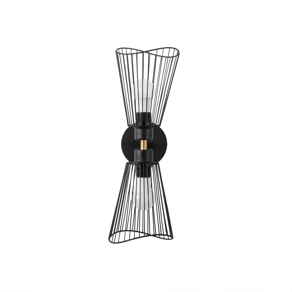 Zeyno Metal Wall Light in Black