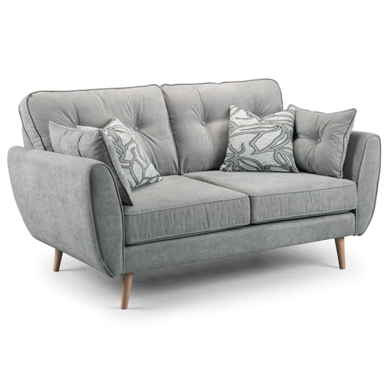 Read more about Zincate fabric 2 seater sofa in grey