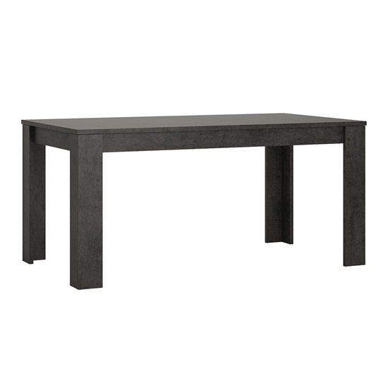 Product photograph of Zinger Wooden Extending Dining Table In Slate Grey from Furniture in Fashion